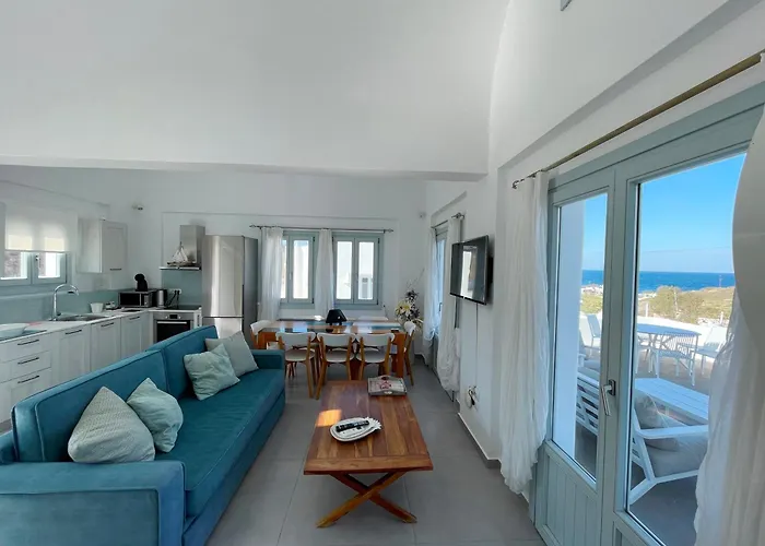 Sea And Villa Monolithos (Santorini)